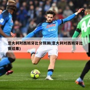 意大利对西班牙比分预测(意大利对西班牙比赛结果)