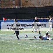 cba第二阶段赛程表(cba第二阶段赛程表中国男篮比赛)