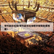 李玲蔚羽毛球(李玲蔚羽毛球教学视频免费观看)