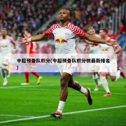 中超预备队积分(中超预备队积分榜最新排名)