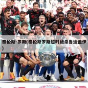 泰伦斯-罗斯(泰伦斯罗斯超时绝杀鲁迪盖伊)