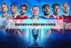 英超历届积分榜(英超历届积分榜查询)