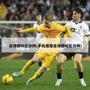 足球即时比分网(手机捷报足球即时比分网)
