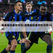 南美解放者杯积分(南美解放者杯积分榜500)