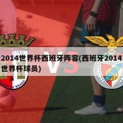 2014世界杯西班牙阵容(西班牙2014世界杯球员)