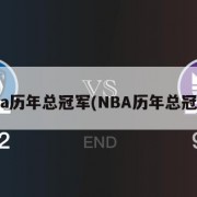 nba历年总冠军(NBA历年总冠军)