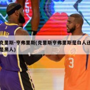 克里斯-亨弗里斯(克里斯亨弗里斯是白人还是黑人)