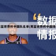 男篮世界杯中国队名单(男篮世界杯中国球员)