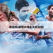 欧冠杯(欧冠杯排名与积分榜)