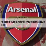 中超预备队联赛积分榜(中超预备队联赛2020)