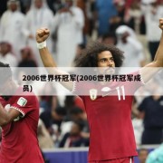 2006世界杯冠军(2006世界杯冠军成员)