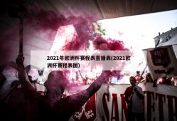 2021年欧洲杯赛程表直播表(2021欧洲杯赛程表图)