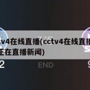 cctv4在线直播(cctv4在线直播观看正在直播新闻)