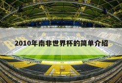 2010年南非世界杯的简单介绍
