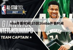 nba开赛时间(25到26nba开赛时间)