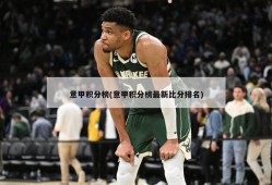 意甲积分榜(意甲积分榜最新比分排名)