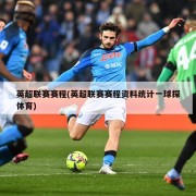 英超联赛赛程(英超联赛赛程资料统计一球探体育)