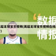 英超足球宝贝视频(英超足球宝贝视频在线观看)