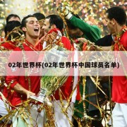 02年世界杯(02年世界杯中国球员名单)