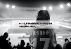 2014世界杯决赛视频(2014年世界杯决赛视频中文解说)