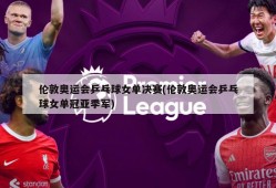 伦敦奥运会乒乓球女单决赛(伦敦奥运会乒乓球女单冠亚季军)