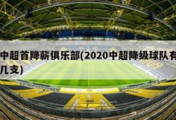 中超首降薪俱乐部(2020中超降级球队有几支)