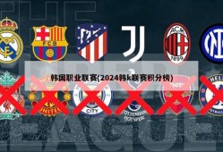 韩国职业联赛(2024韩k联赛积分榜)