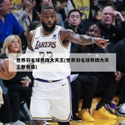世界羽毛球界四大天王(世界羽毛球界四大天王都有谁)