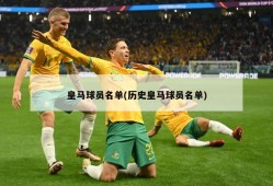 皇马球员名单(历史皇马球员名单)