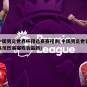 中国男足世界杯预选赛赛程表(中国男足世界杯预选赛赛程表最新)
