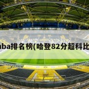 nba排名榜(哈登82分超科比)